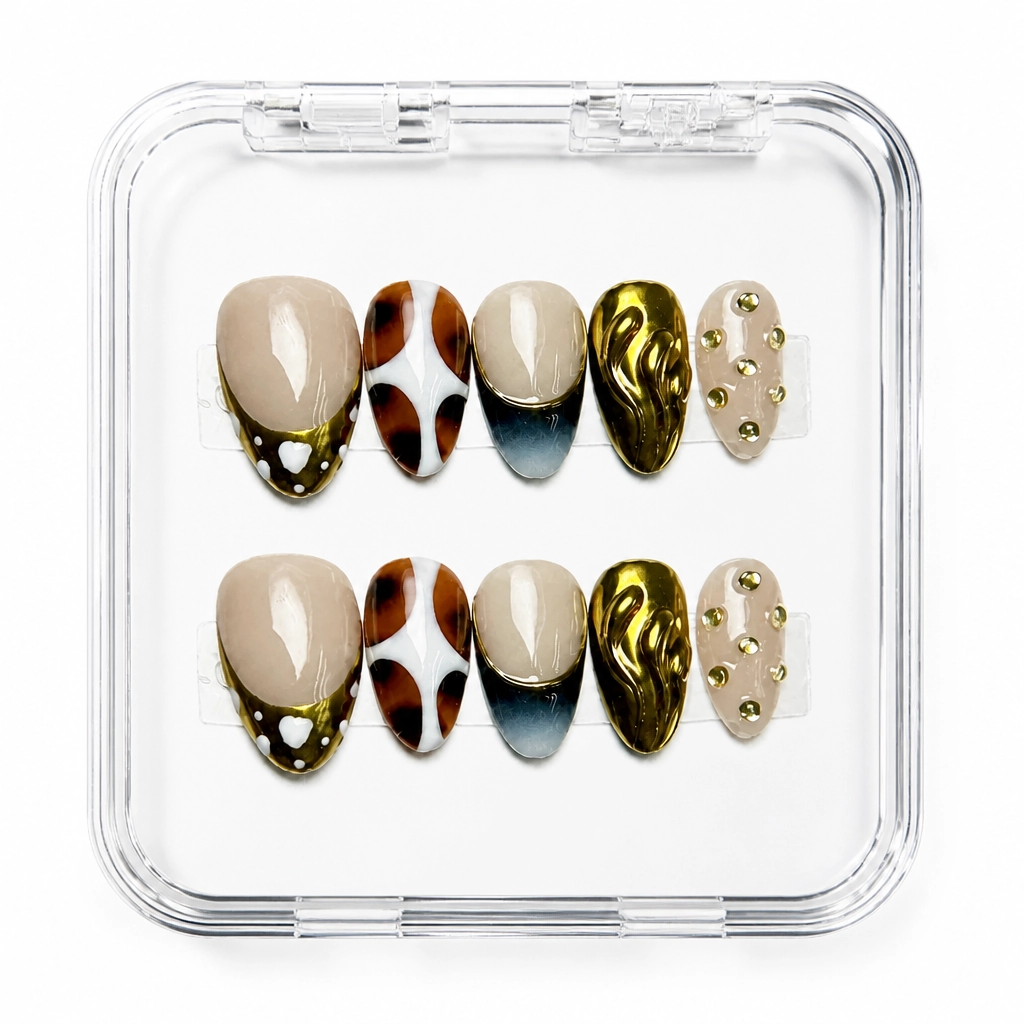 Press-on Nails Wholesale $9.90 Luxe Tortoiseshell by Yabe Vietnam