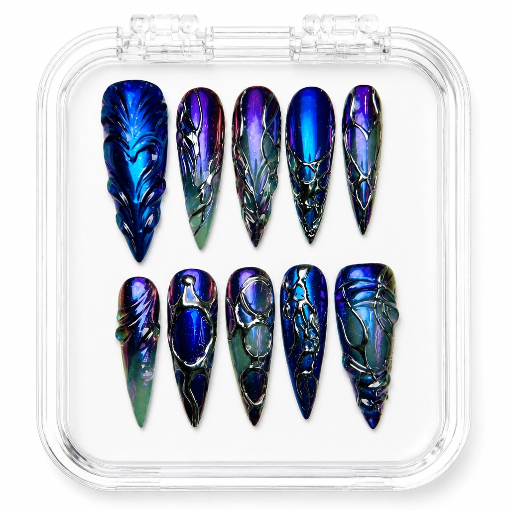 Press-on Nails Wholesale $9.90 Iridescent Dreams by Yabe Vietnam