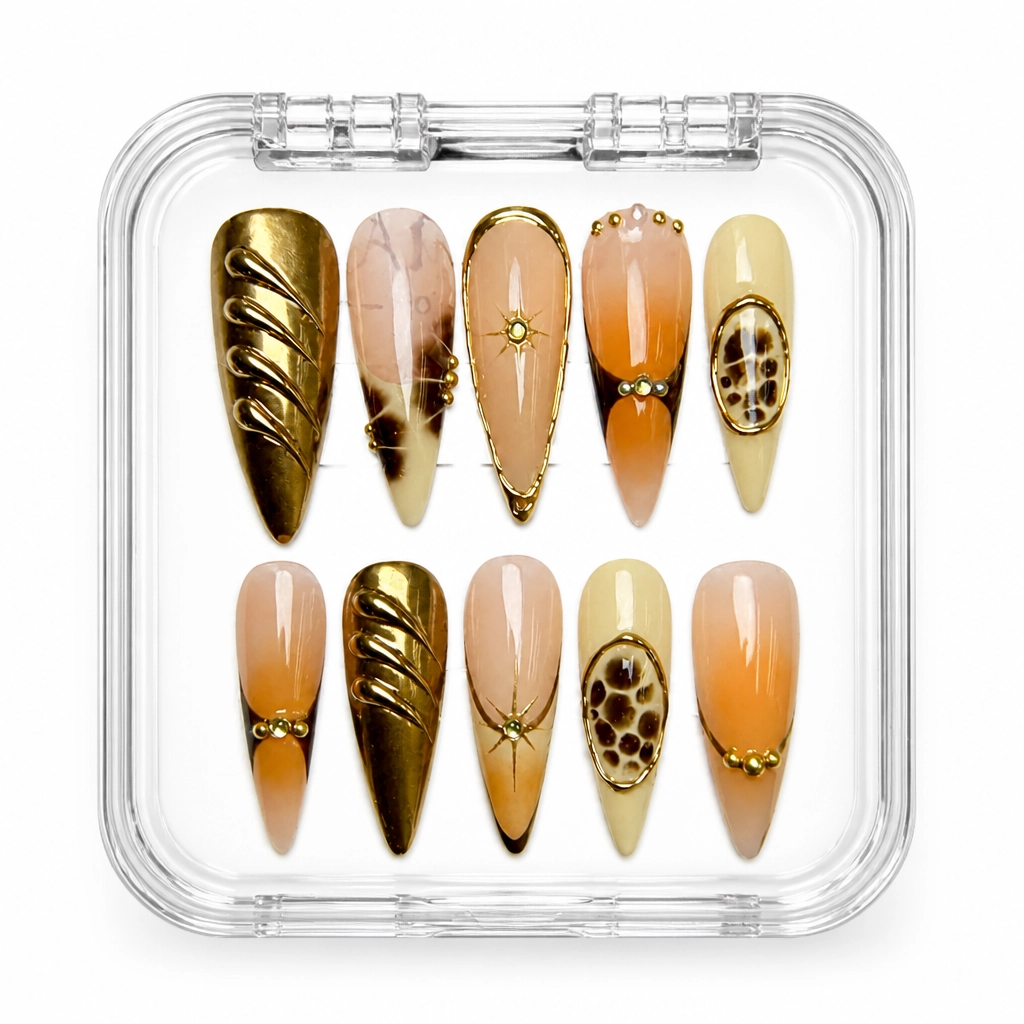 Press-on Nails Wholesale $9.90 Luxe Leopard by Yabe Vietnam