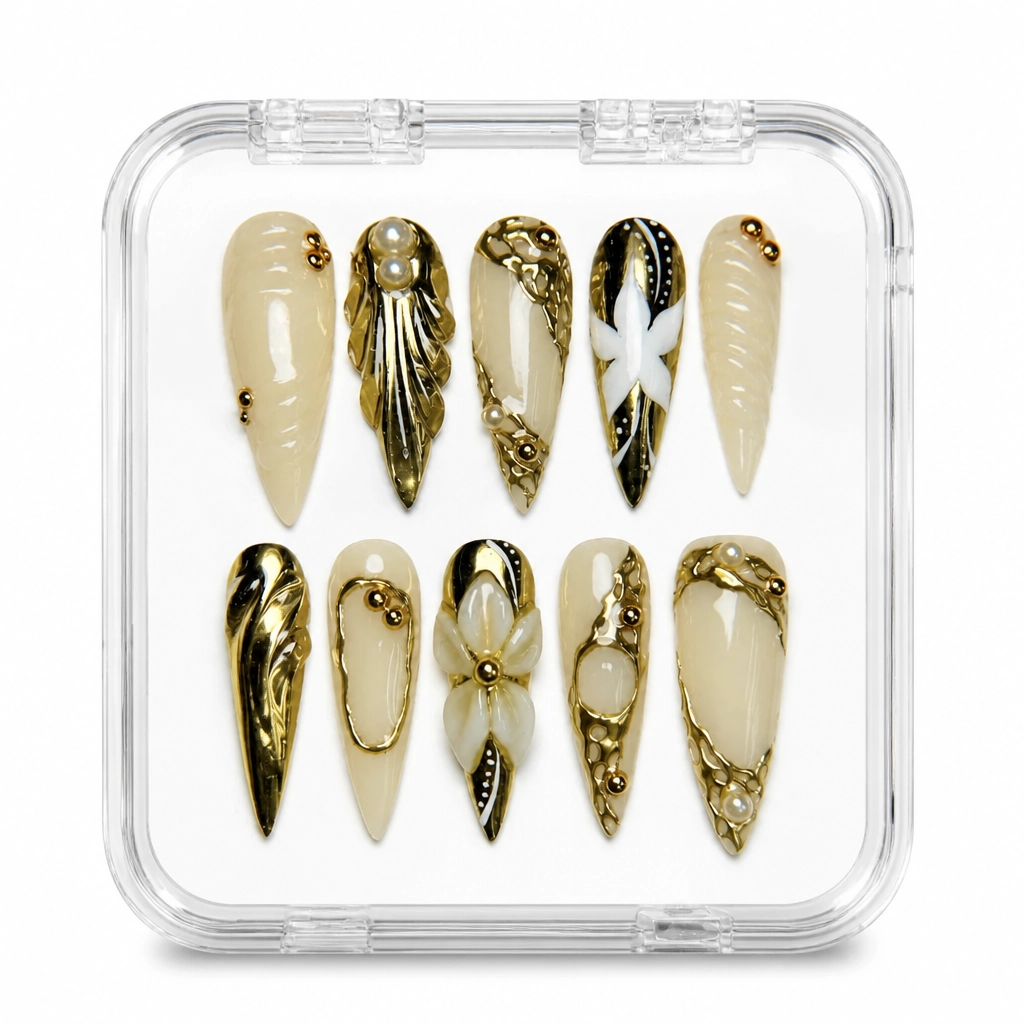 Press-on Nails Wholesale $9.90 Obsidian Luxe by Yabe Vietnam