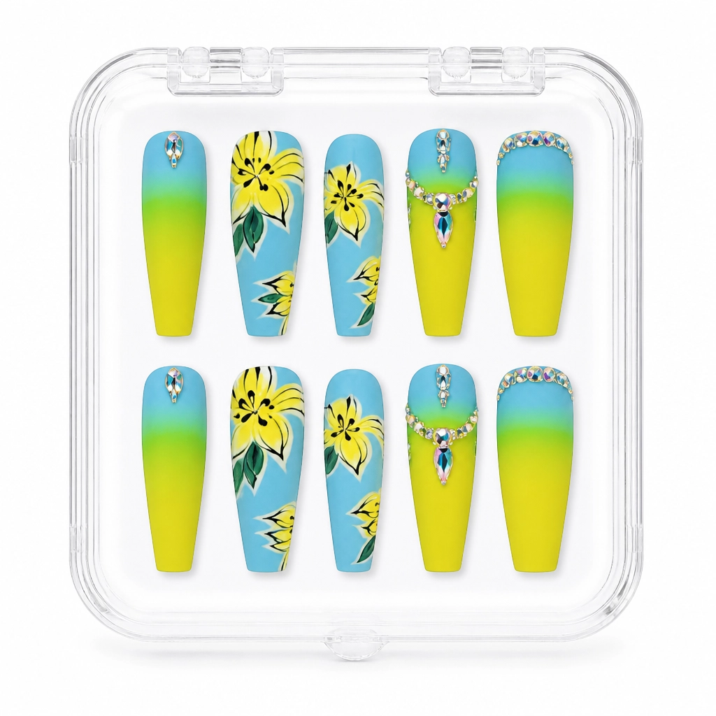 Press-on Nails Wholesale $9.90 Tropical Paradise by Yabe Vietnam