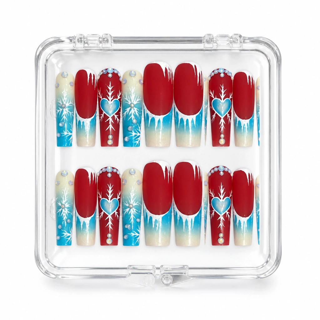 Press-on Nails Wholesale $9.90 Crimson Frost by Yabe Vietnam