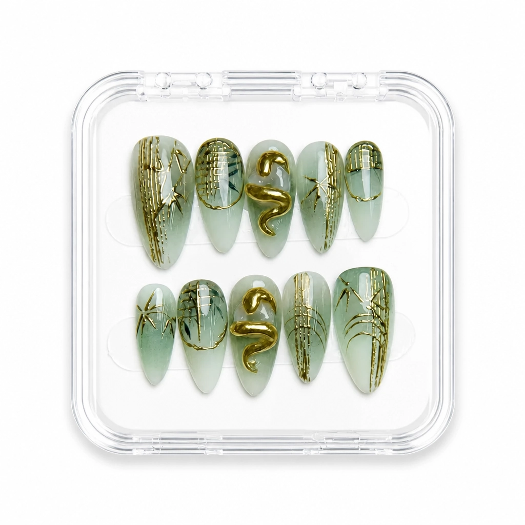 Press-on Nails Wholesale $9.90 Sage Luxe by Yabe Vietnam