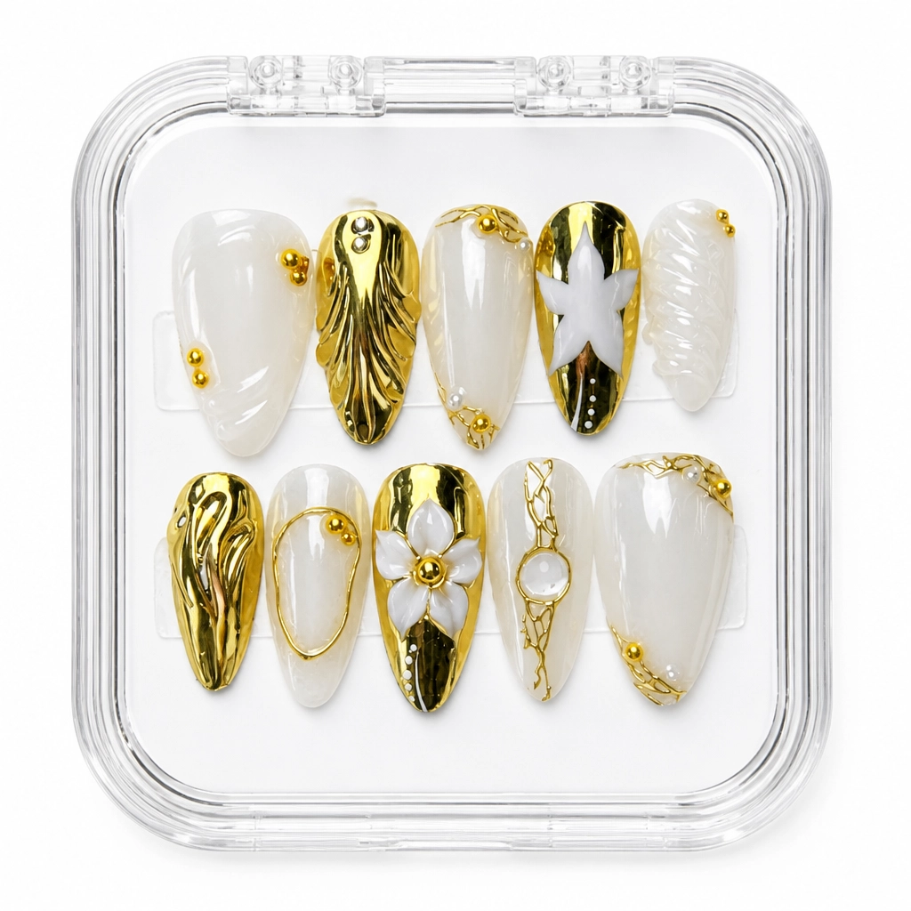 Press-on Nails Wholesale $9.90 Feather Luxe by Yabe Vietnam
