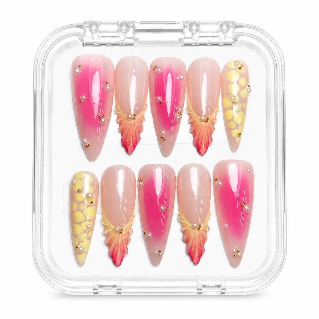 Press-on Nails Wholesale $9.90 Sakura Blossom by Yabe Vietnam