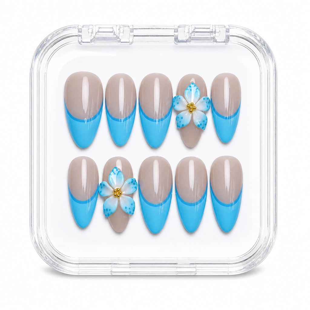 Press-on Nails Wholesale $9.90 Mauve Azure Elegance by Yabe Vietnam