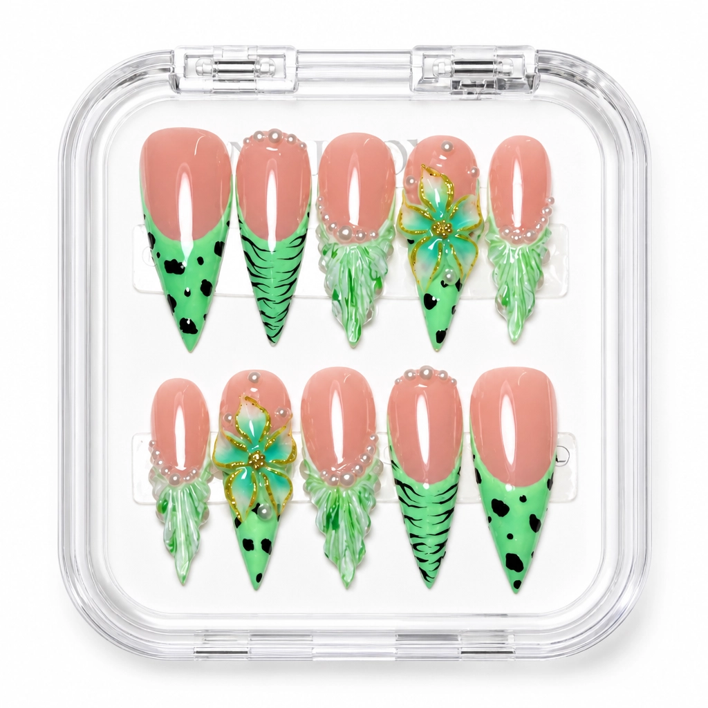 Press-on Nails Wholesale $9.90 Botanical Luxe by Yabe Vietnam
