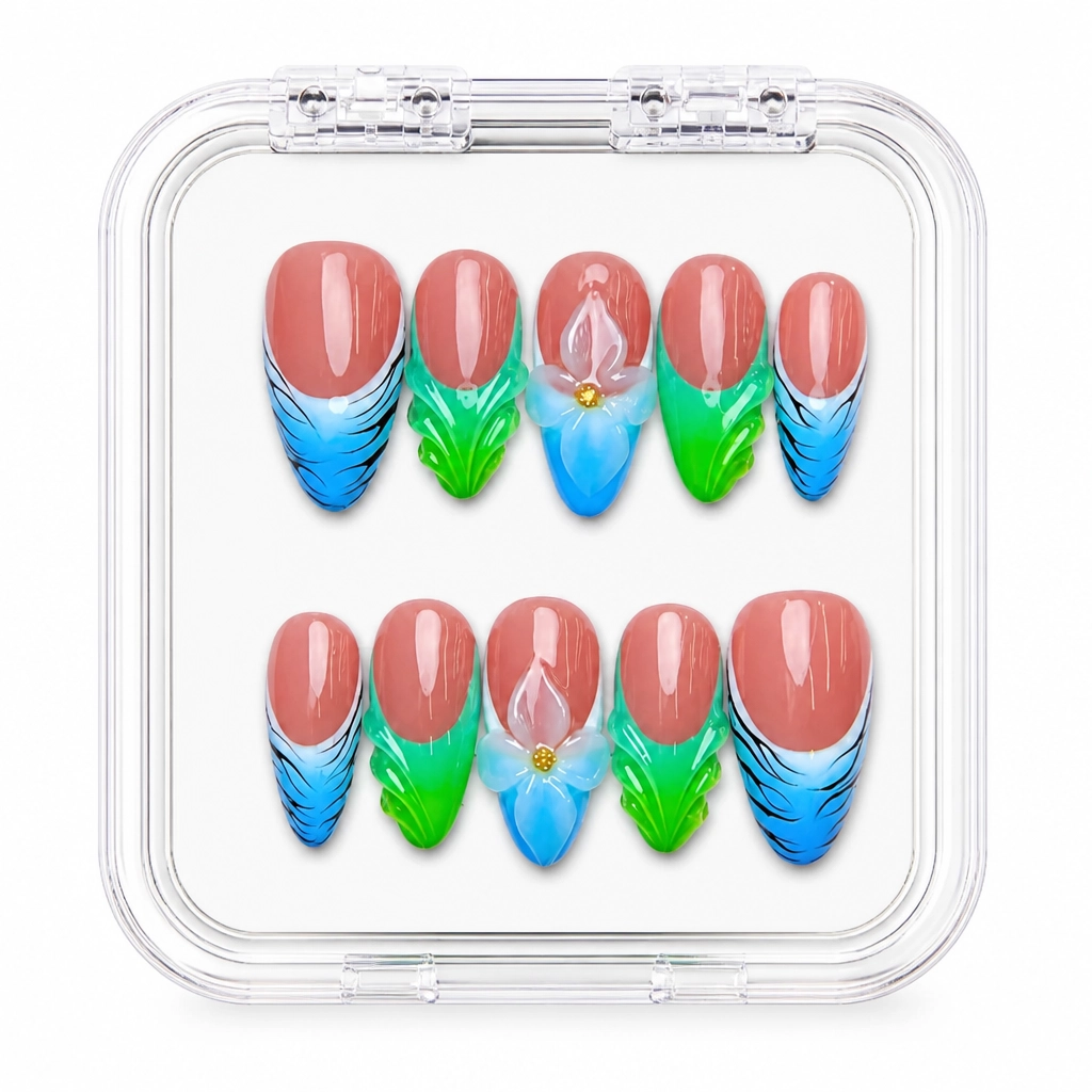 Press-on Nails Wholesale $9.90 Tropical Ombre Bliss by Yabe Vietnam