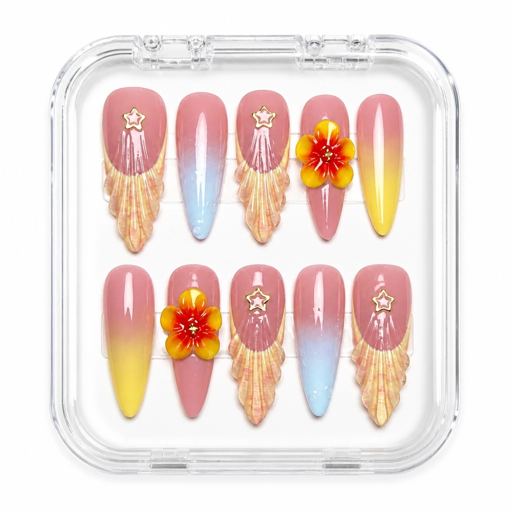 Press-on Nails Wholesale $9.90 Crimson Orchid by Yabe Vietnam