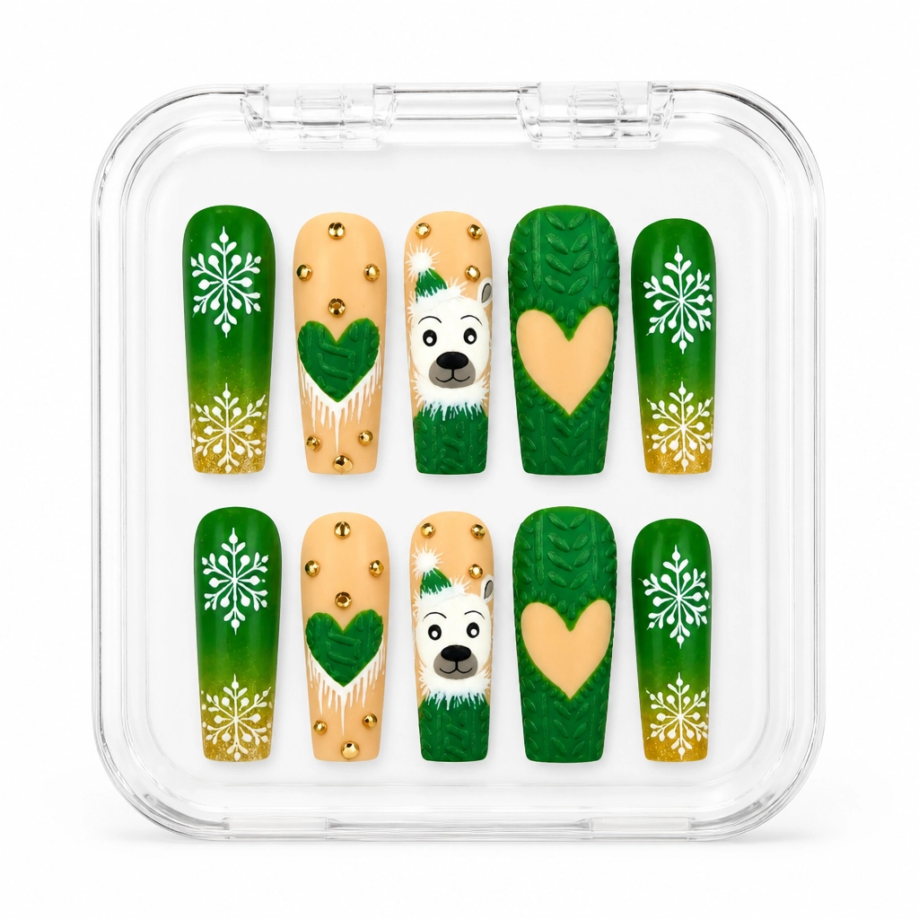 Press-on Nails Wholesale $9.90 Evergreen Luxe by Yabe Vietnam
