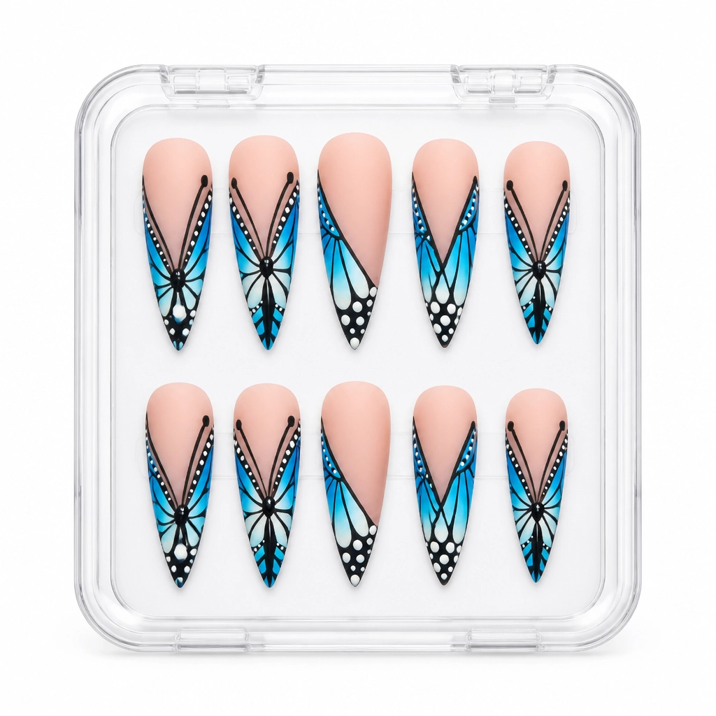 Press-on Nails Wholesale $9.90 Butterfly Mystique by Yabe Vietnam