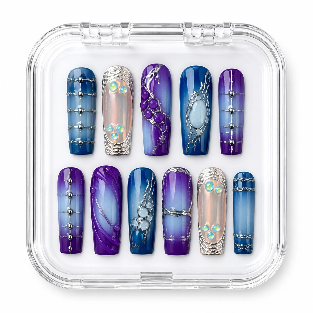 Press-on Nails Wholesale $9.90 Cosmic Ombre Luxe by Yabe Vietnam