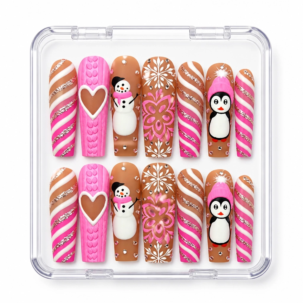 Press-on Nails Wholesale $9.90 Caramel Romance by Yabe Vietnam