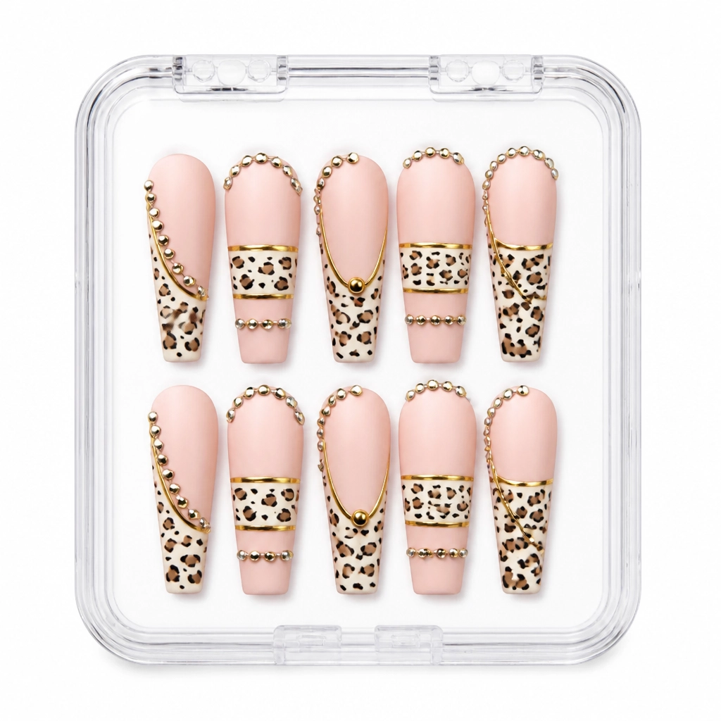 Press-on Nails Wholesale $9.90 Leopard Luxe by Yabe Vietnam