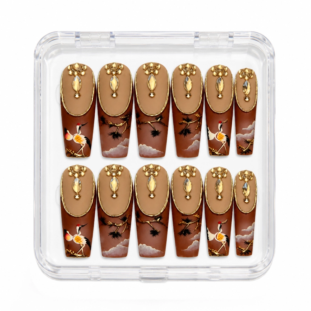 Press-on Nails Wholesale $9.90 Champagne Luxe by Yabe Vietnam