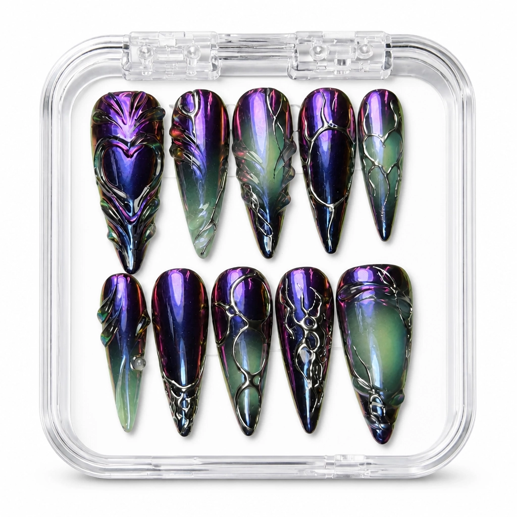 Press-on Nails Wholesale $9.90 Cosmic Bolt by Yabe Vietnam