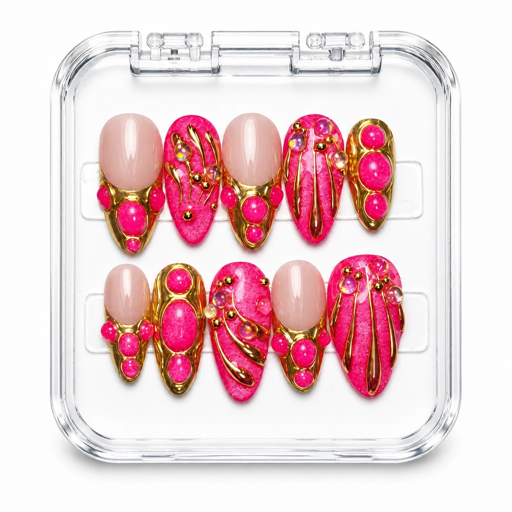 Press-on Nails Wholesale $9.90 Magenta Luxe by Yabe Vietnam