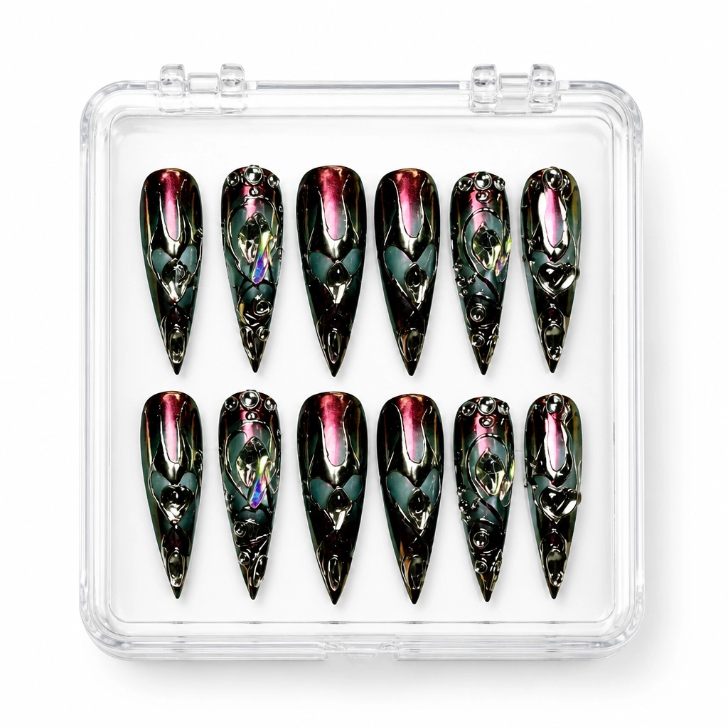 Press-on Nails Wholesale $9.90 Cosmic Elegance by Yabe Vietnam