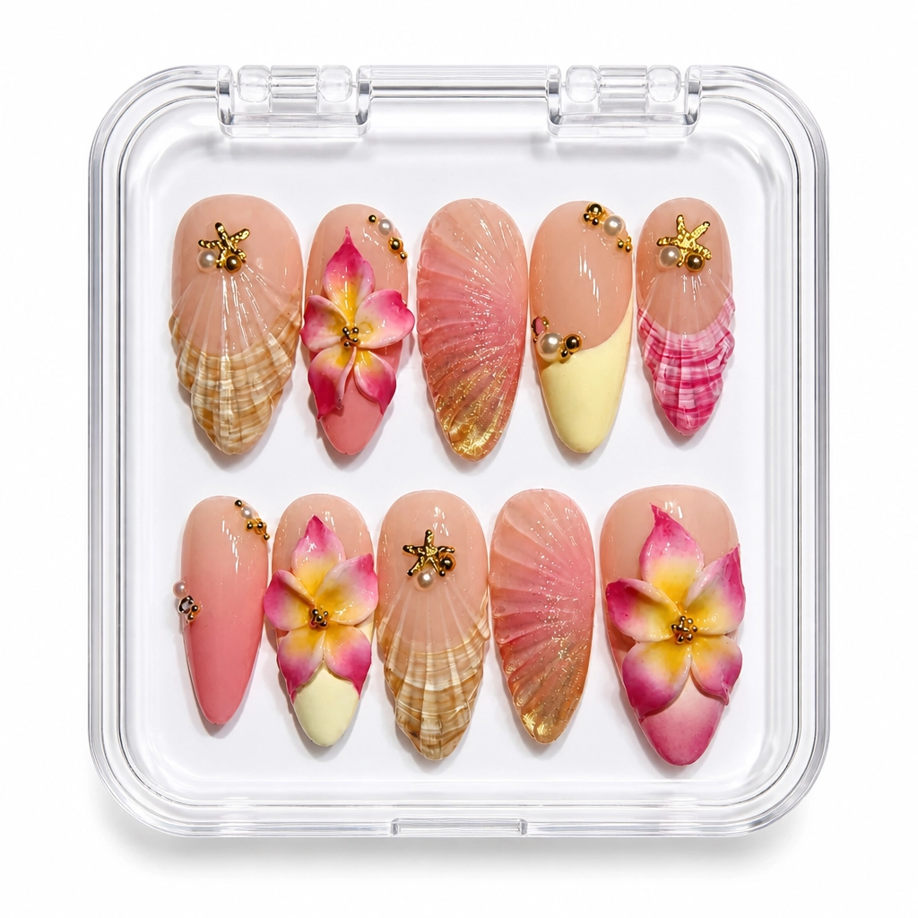 Press-on Nails Wholesale $9.90 Botanical Luxe by Yabe Vietnam