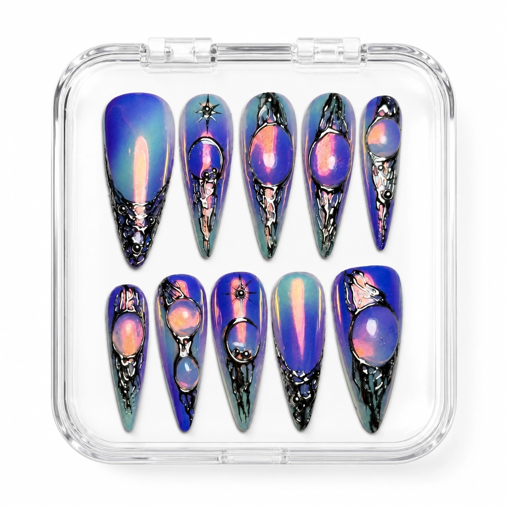 Press-on Nails Wholesale $9.90 Cosmic Mystique by Yabe Vietnam