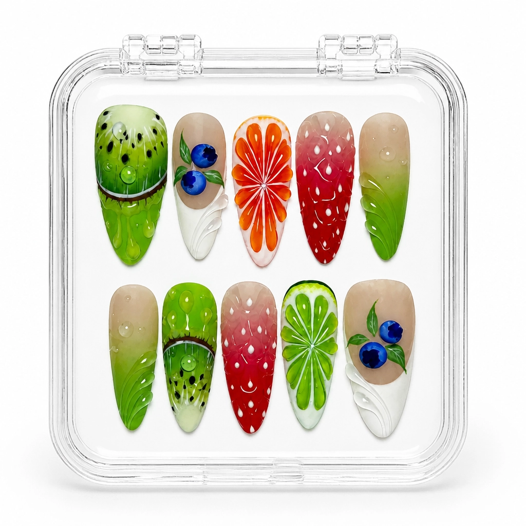 Press-on Nails Wholesale $9.90 Botanical Bliss by Yabe Vietnam