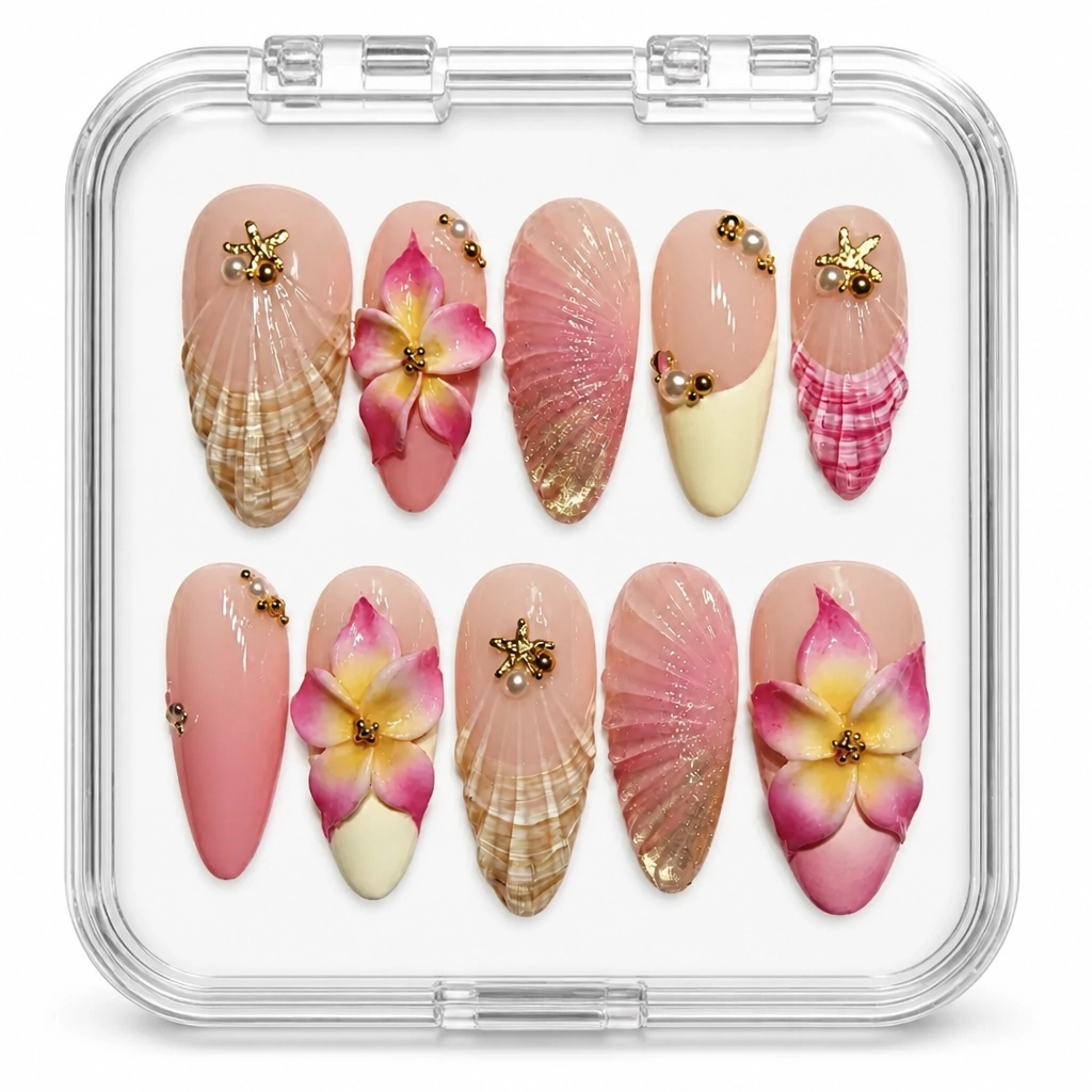 Press-on Nails Wholesale $9.90 Rose Luxe Stiletto by Yabe Vietnam