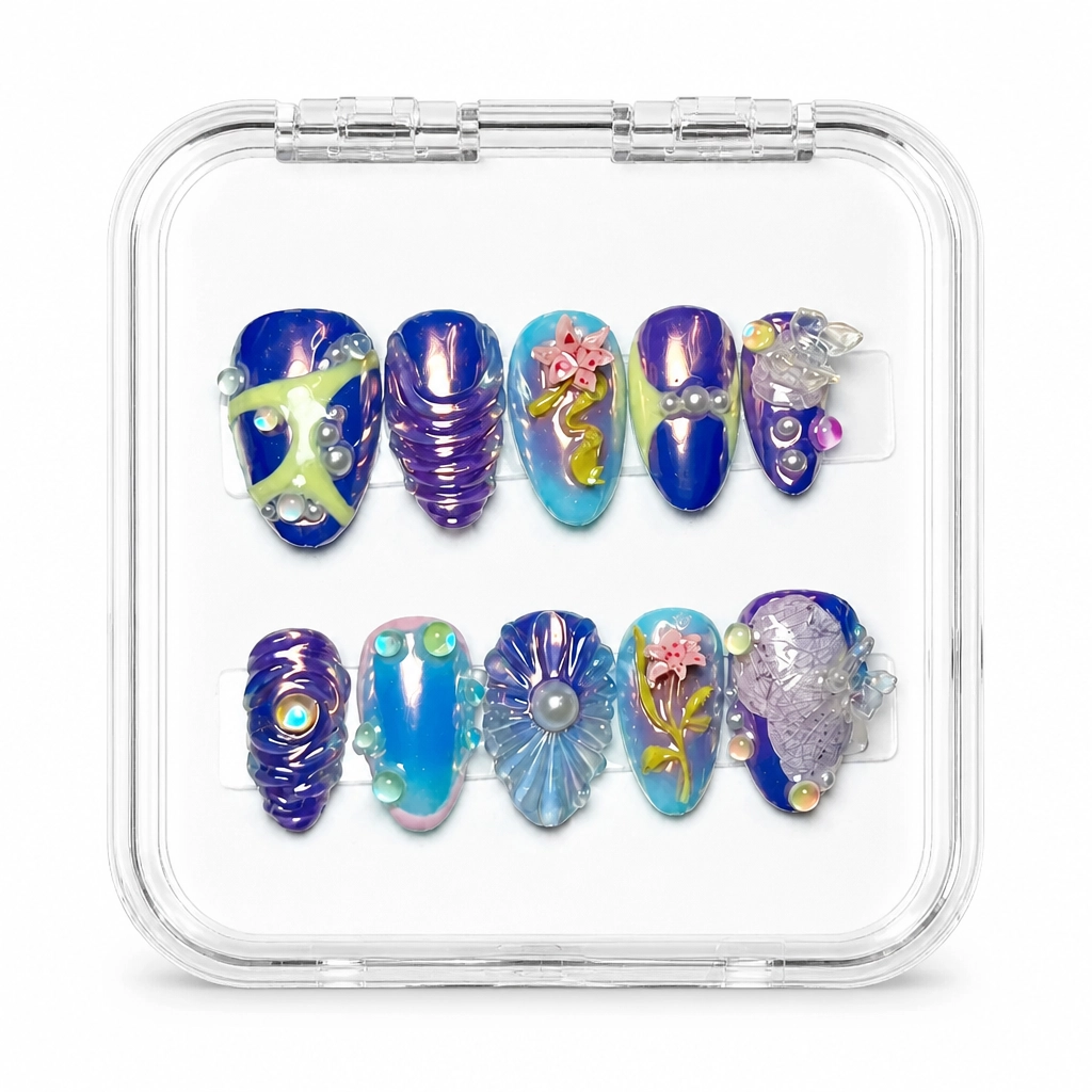 Press-on Nails Wholesale $9.90 Cosmic Reverie by Yabe Vietnam