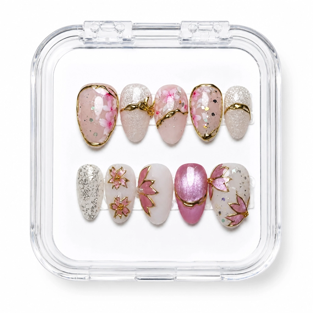Press-on Nails Wholesale $9.90 Blush Crystal by Yabe Vietnam