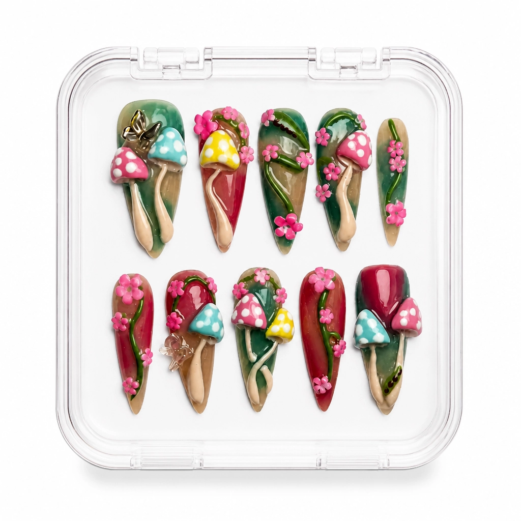 Press-on Nails Wholesale $9.90 Candy Bloom Elegance by Yabe Vietnam