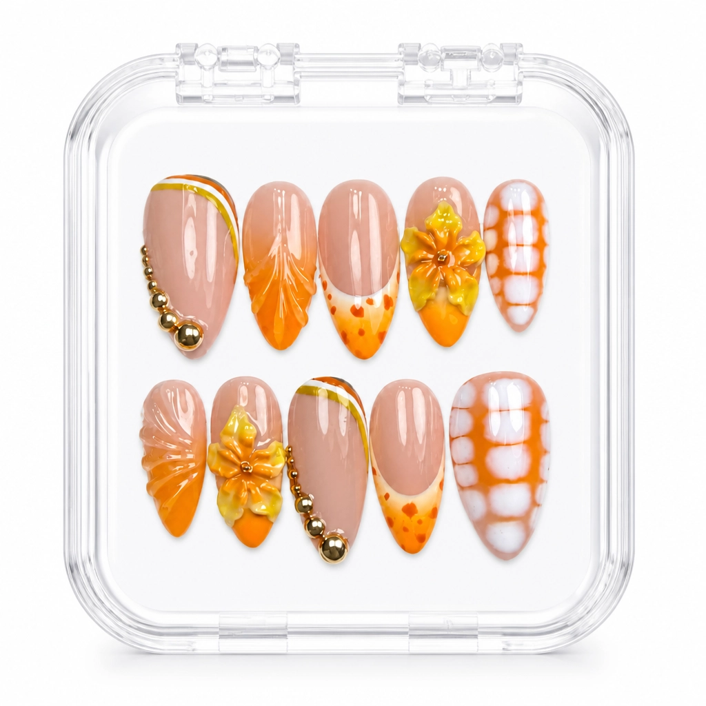 Press-on Nails Wholesale $9.90 Autumn Bloom by Yabe Vietnam