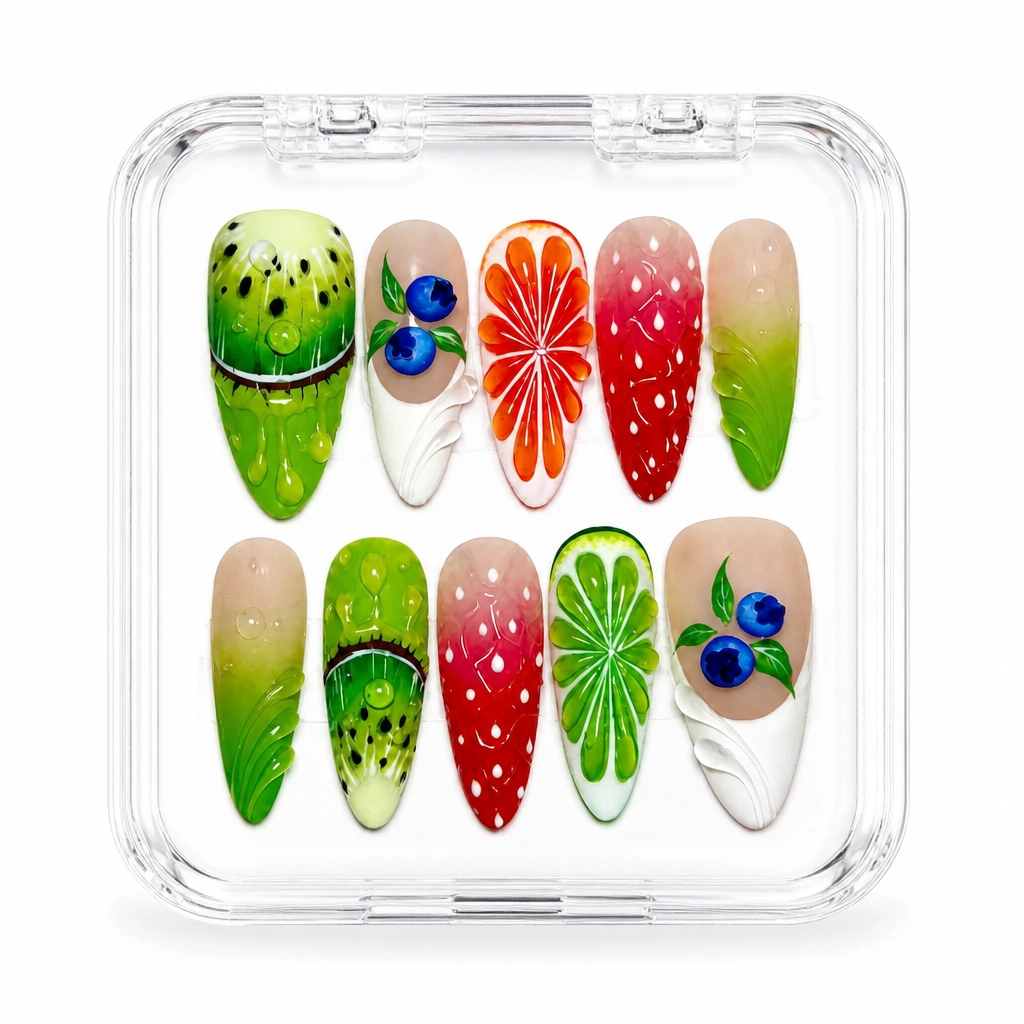 Press-on Nails Wholesale $9.90 Botanical Bliss by Yabe Vietnam