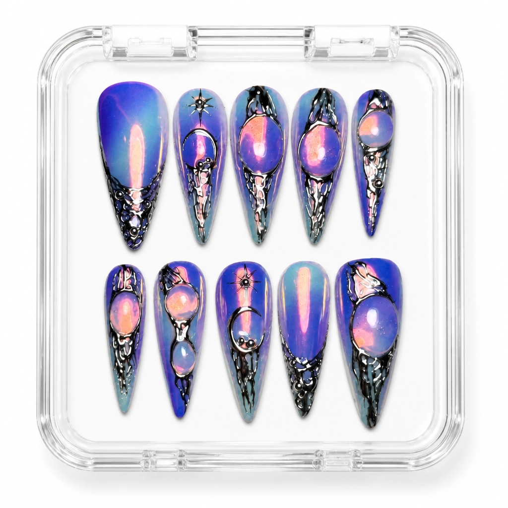 Press-on Nails Wholesale $9.90 Celestial Glam by Yabe Vietnam
