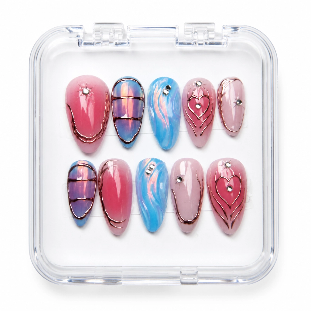 Press-on Nails Wholesale $9.90 Luxe Geometry by Yabe Vietnam