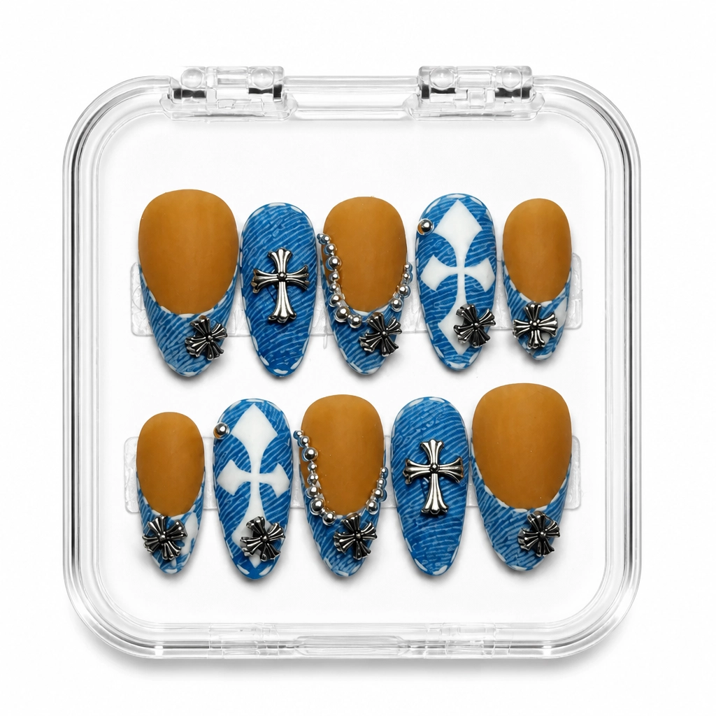 Press-on Nails Wholesale $9.90 Denim Dream Luxe by Yabe Vietnam