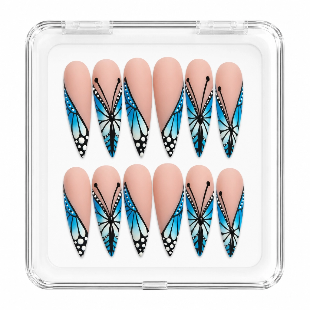 Press-on Nails Wholesale $9.90 Butterfly Mirage by Yabe Vietnam