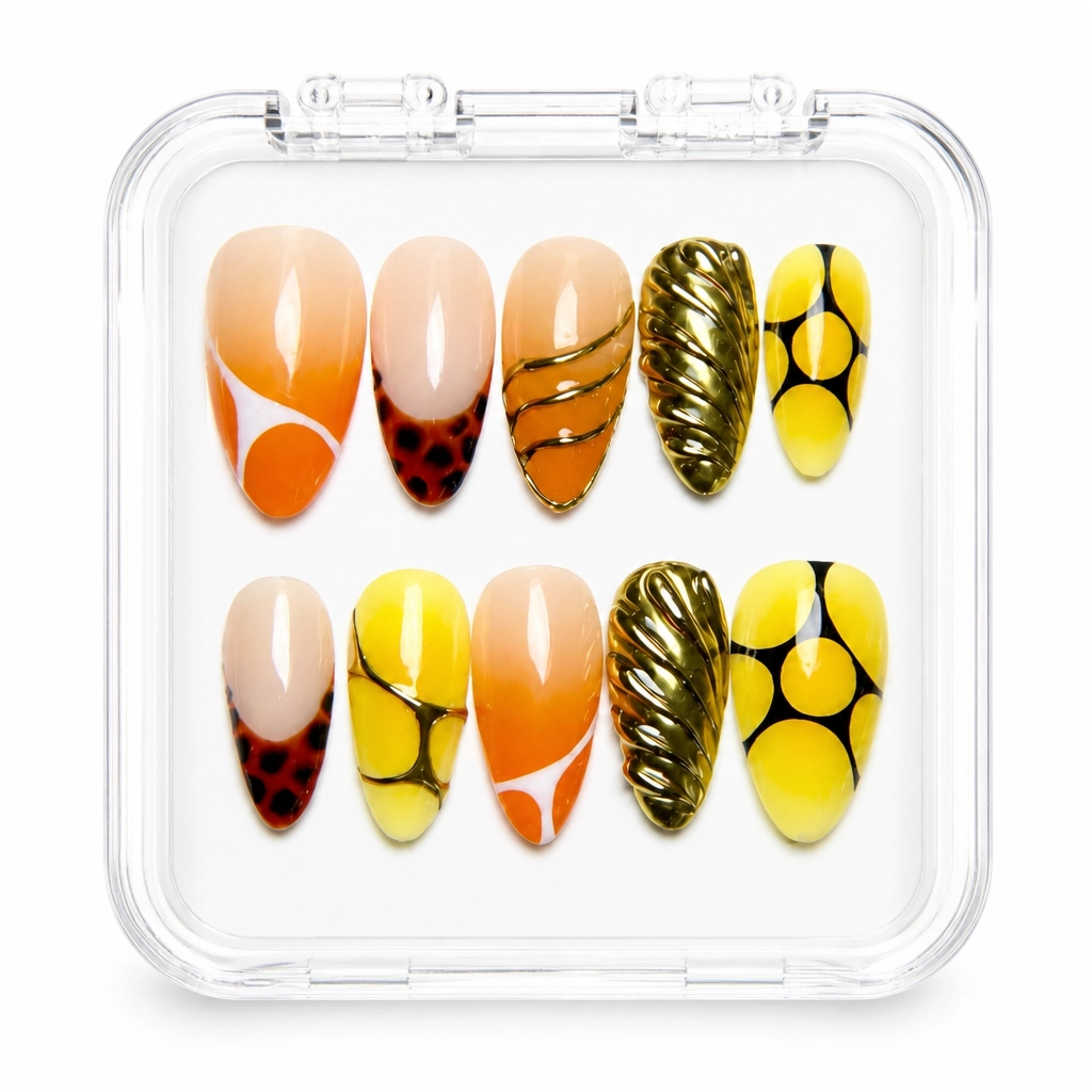 Press-on Nails Wholesale $9.90 Nude Sunset Elegance by Yabe Vietnam