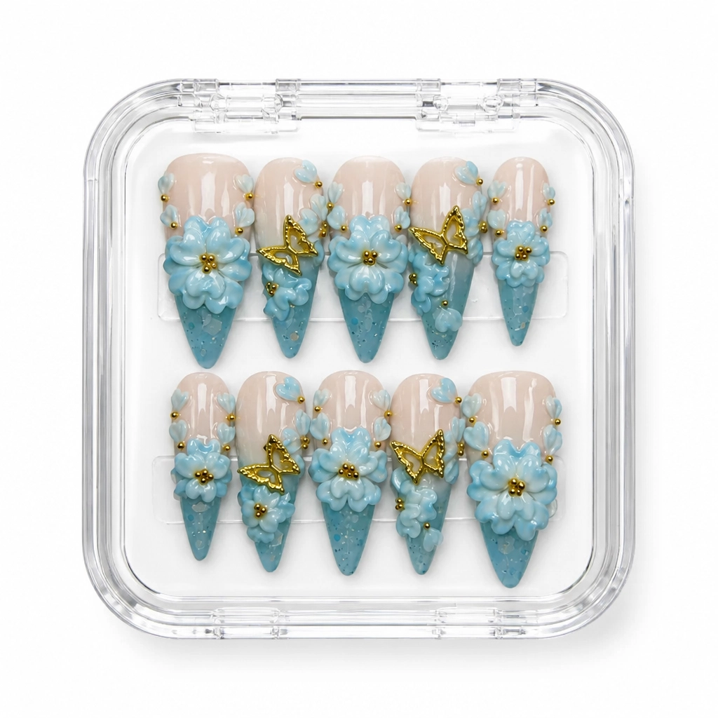 Press-on Nails Wholesale $9.90 Celestial Geode by Yabe Vietnam