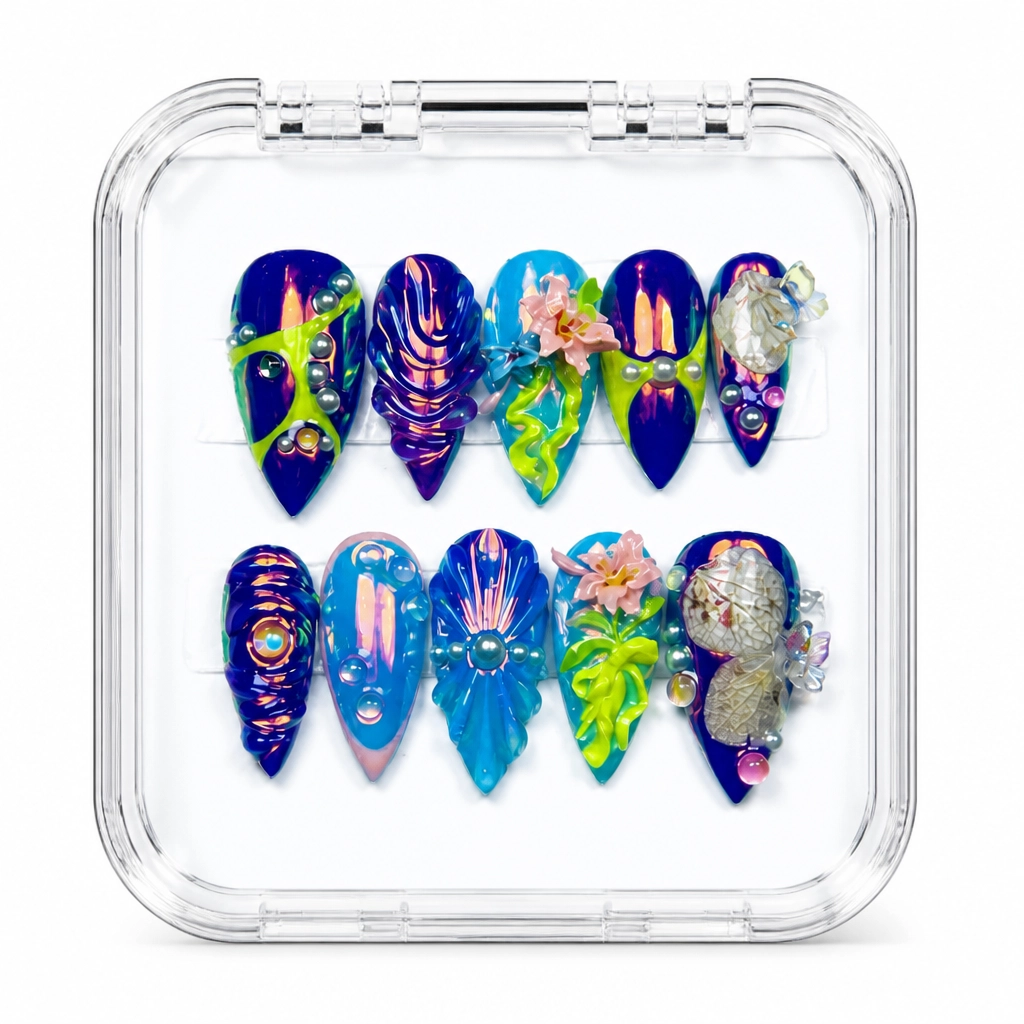 Press-on Nails Wholesale $9.90 Celestial Prism by Yabe Vietnam