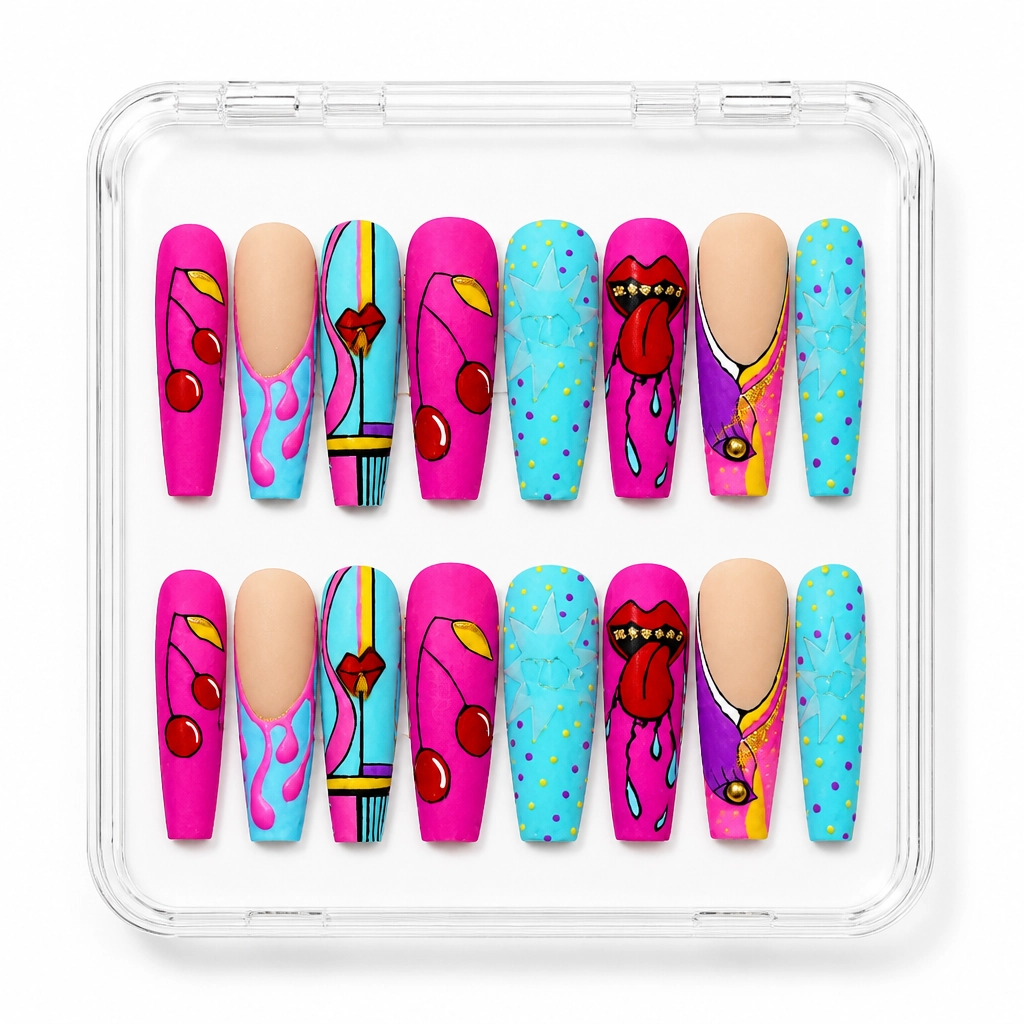 Press-on Nails Wholesale $9.90 Magenta Pop by Yabe Vietnam