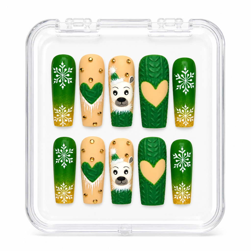 Press-on Nails Wholesale $9.90 Evergreen Luxe by Yabe Vietnam