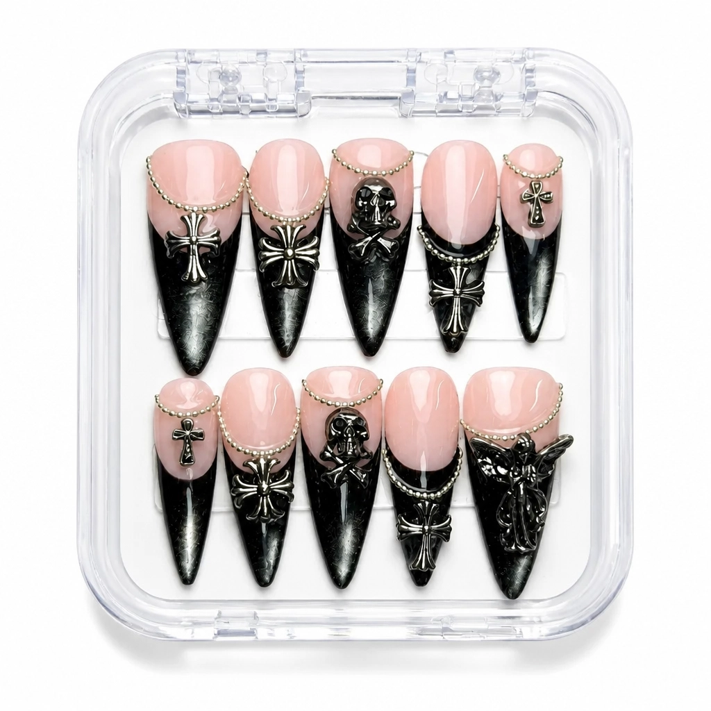 Press-on Nails Wholesale $9.90 Midnight Elegance by Yabe Vietnam