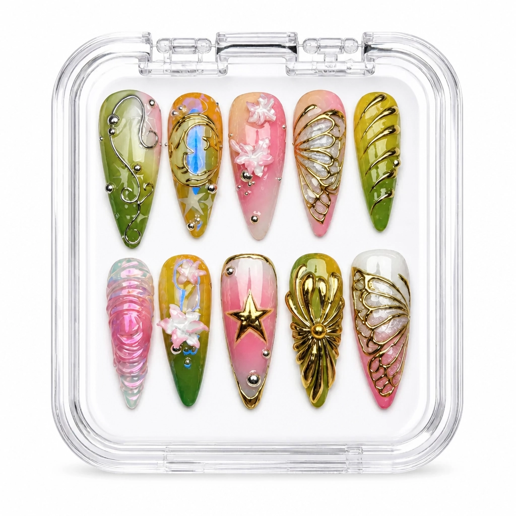 Press-on Nails Wholesale $9.90 Botanical Luxe by Yabe Vietnam