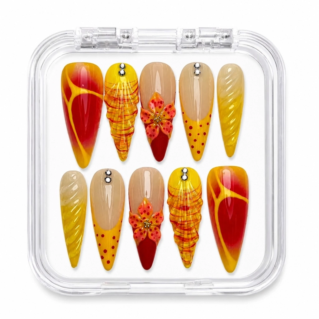 Press-on Nails Wholesale $9.90 Autumn Bliss by Yabe Vietnam