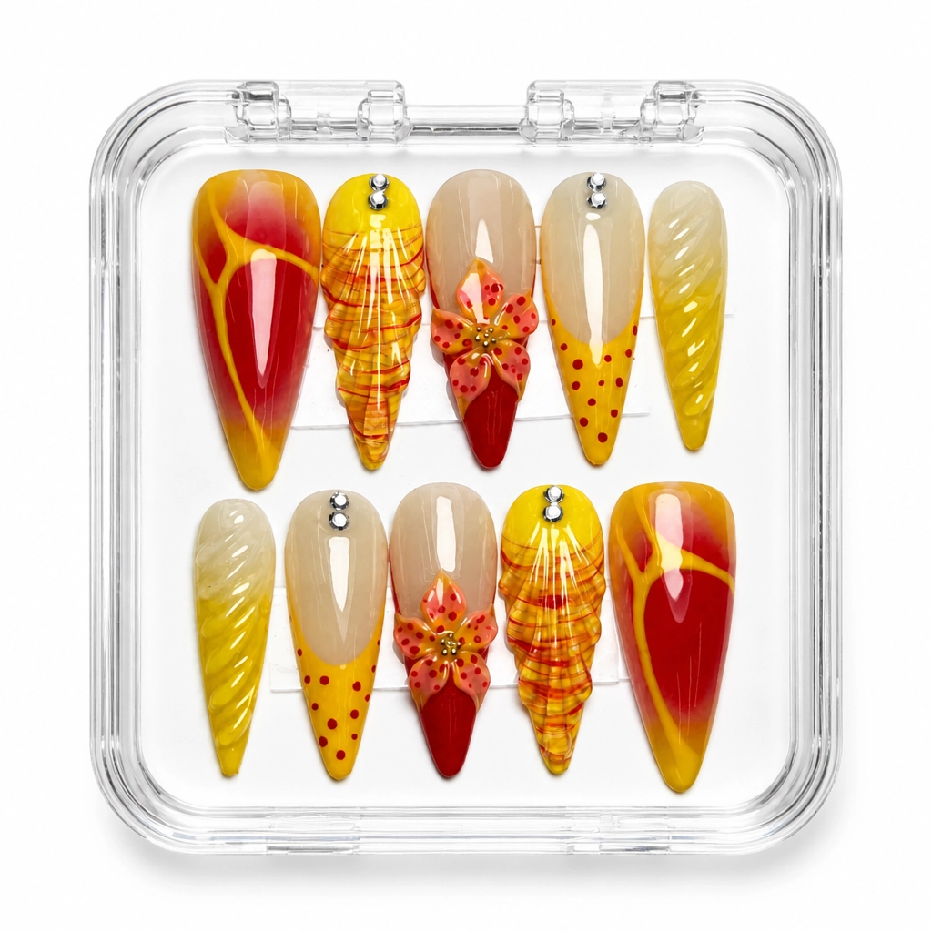 Press-on Nails Wholesale $9.90 Autumn Radiance by Yabe Vietnam
