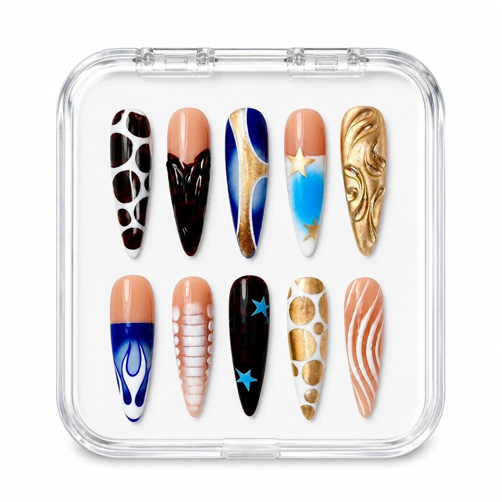 Press-on Nails Wholesale $9.90 Luxe Geometry by Yabe Vietnam
