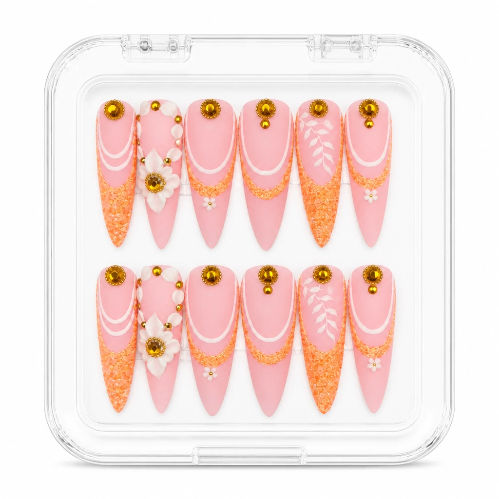 Press-on Nails Wholesale $9.90 Sunset Charm by Yabe Vietnam