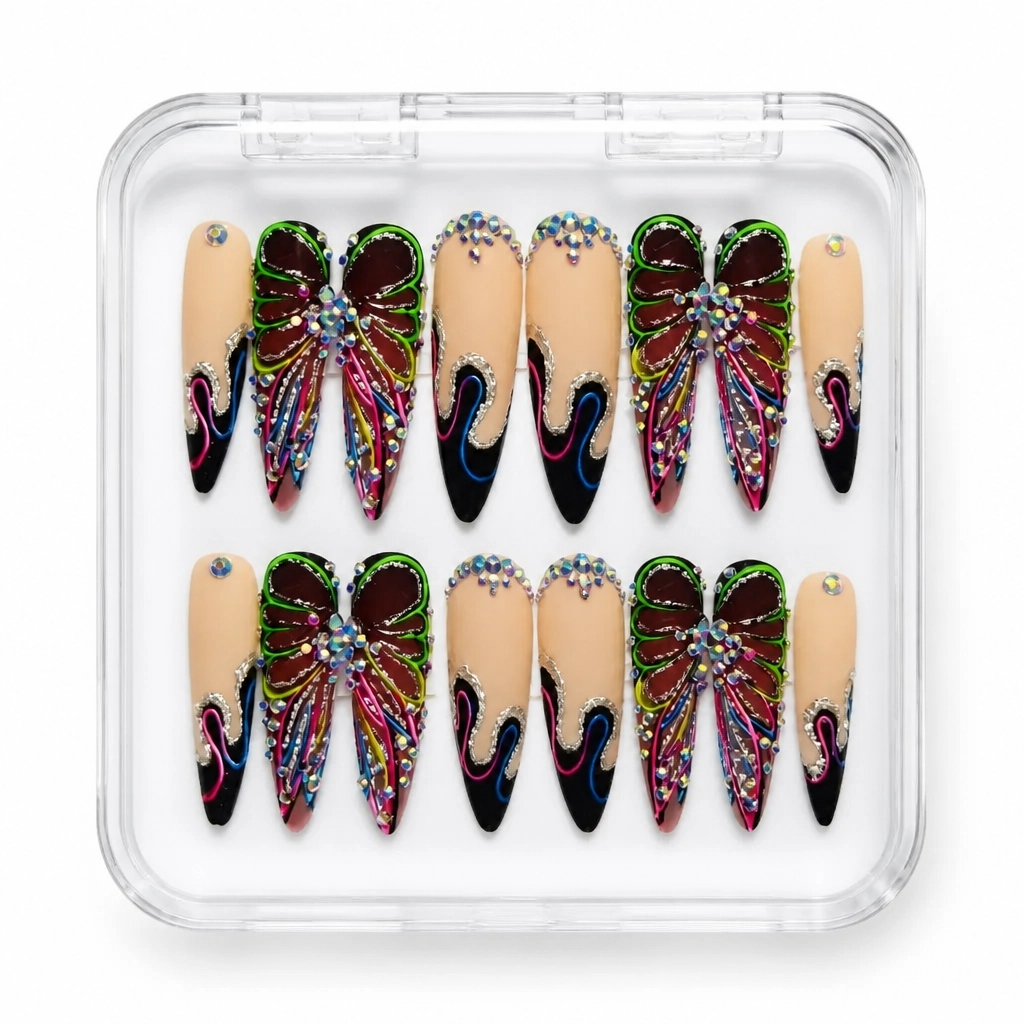 Press-on Nails Wholesale $9.90 Holographic Glimmer by Yabe Vietnam