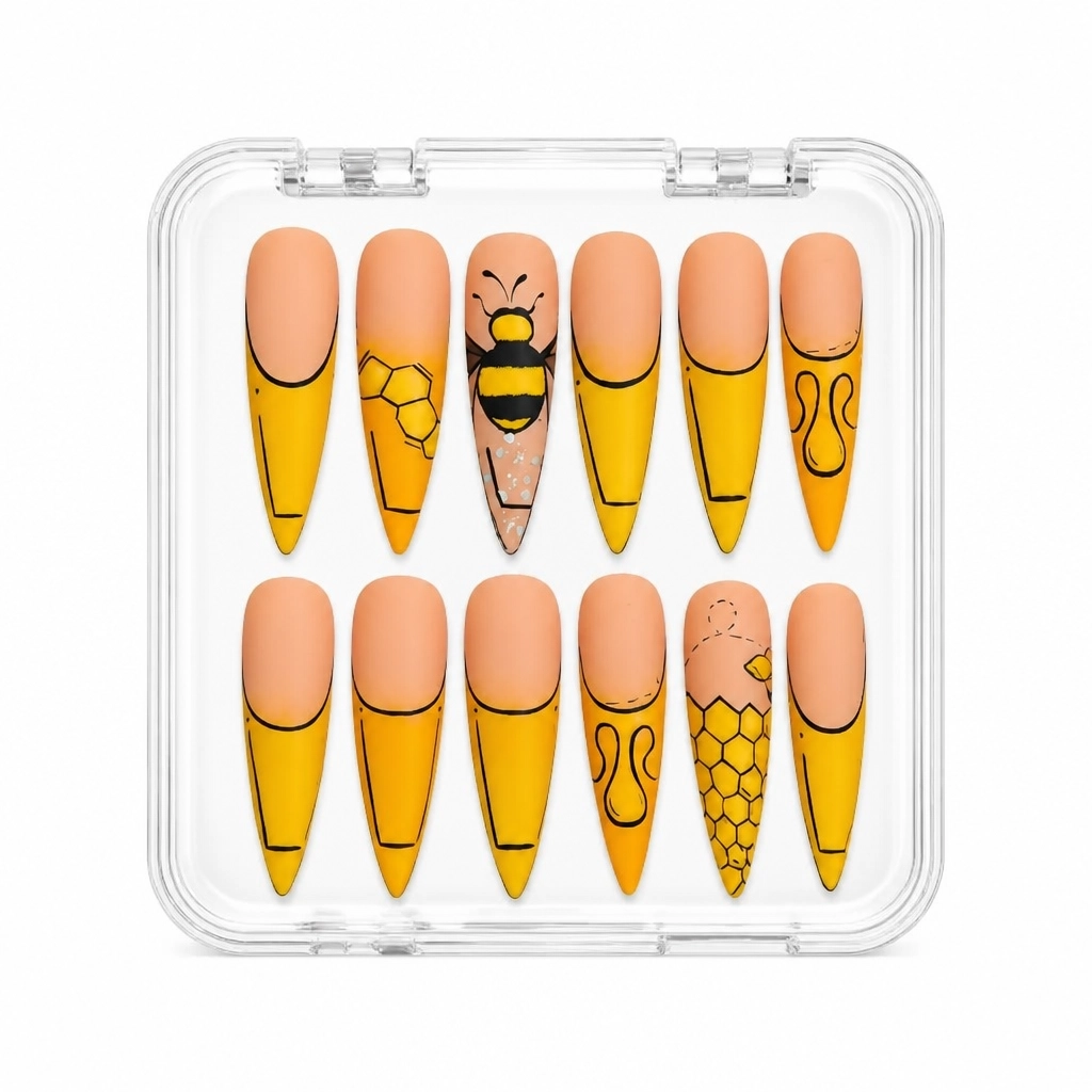 Press-on Nails Wholesale $9.90 Honeycomb Chic by Yabe Vietnam