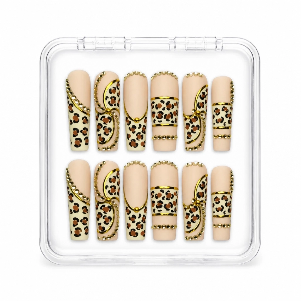 Press-on Nails Wholesale $9.90 Leopard Luxe by Yabe Vietnam