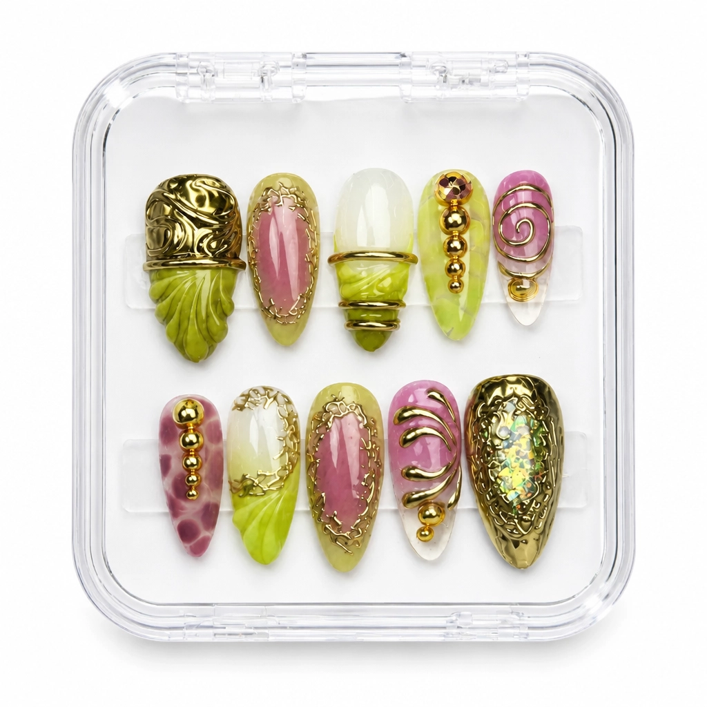 Press-on Nails Wholesale $9.90 Gilded Rose Luxe by Yabe Vietnam